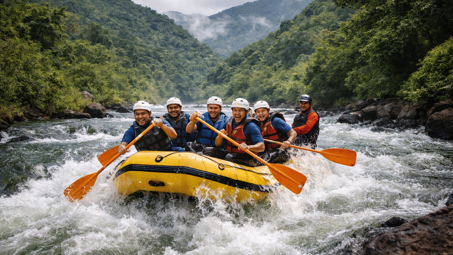 River rafting in Kolad on the Kundalika River adventure experience