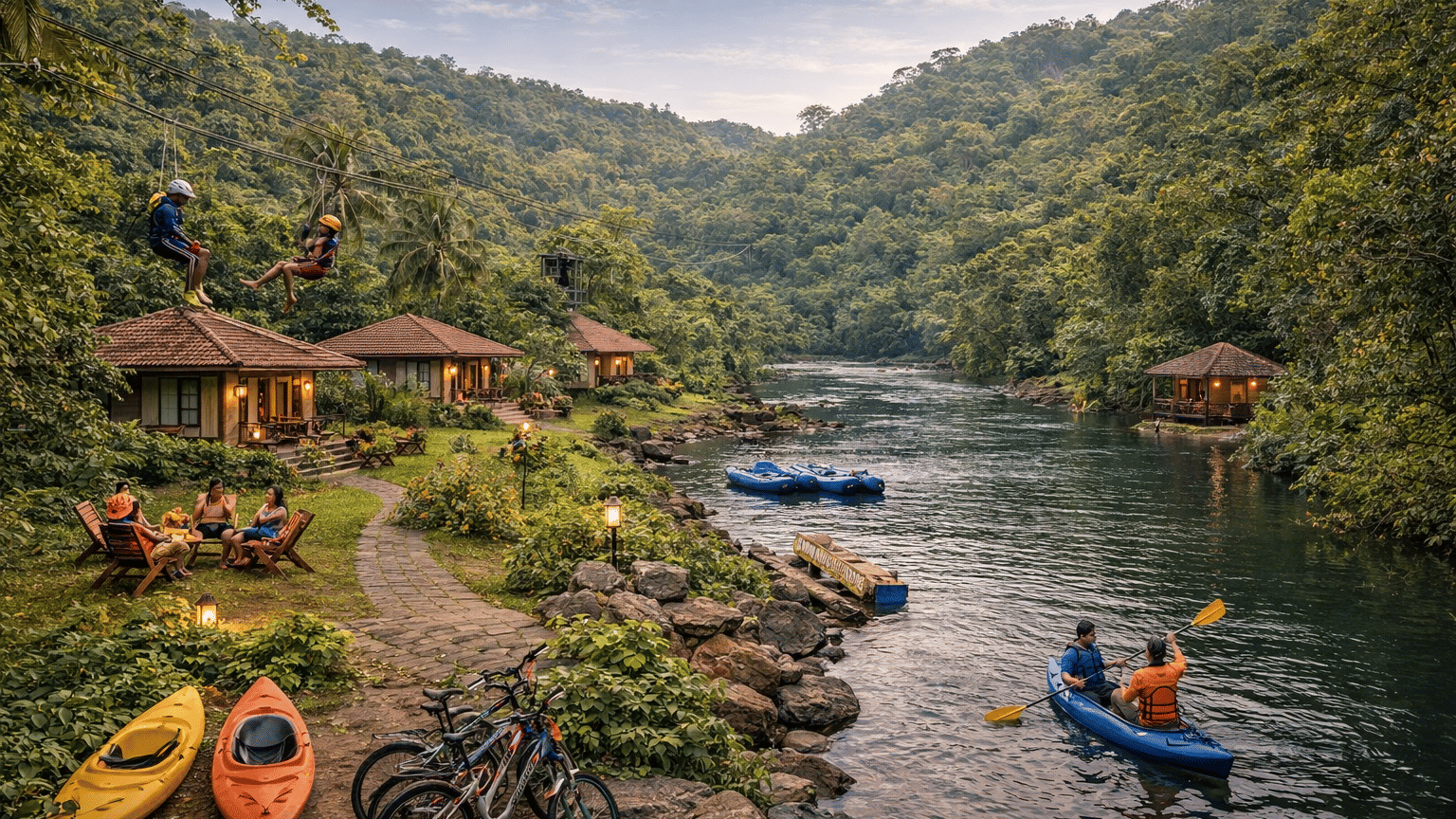 River view resorts in South Goa surrounded by nature