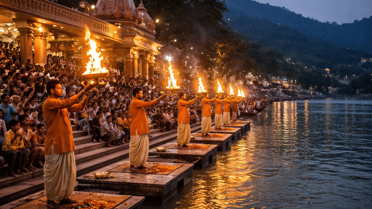 Spiritual experience watching Ganga Aarti in Rishikesh
