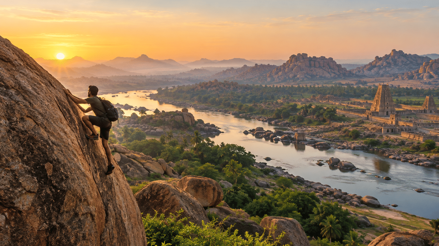 Things to do in Hampi heritage walks coracle ride outdoor exploration Nature Trails Ashoka
