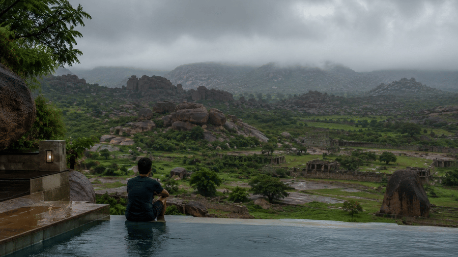 Hampi monsoon travel Nature Trails Ashoka Resort slow travel heritage