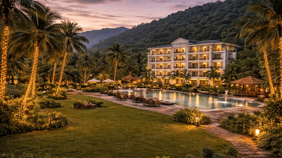 Nature resort near Rishikesh with easy access to Ganga river and forest surroundings