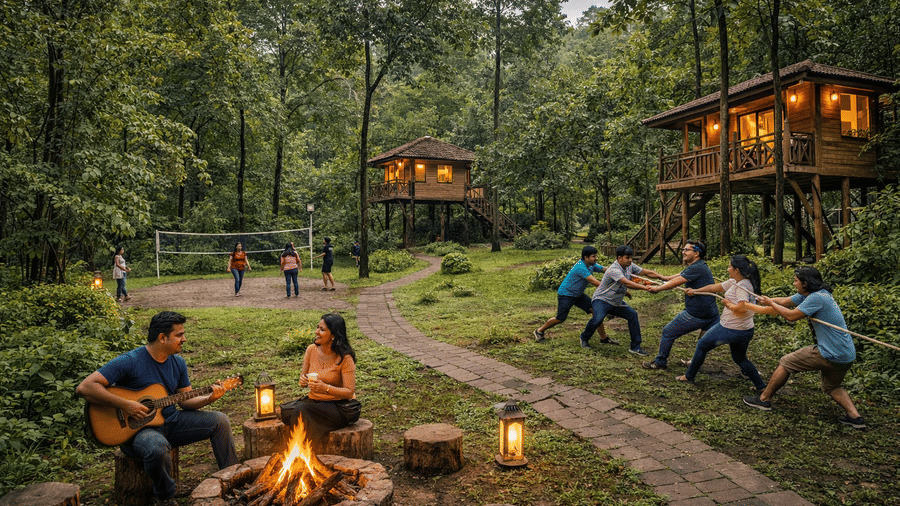 Resort in Wada Palghar surrounded by forest
