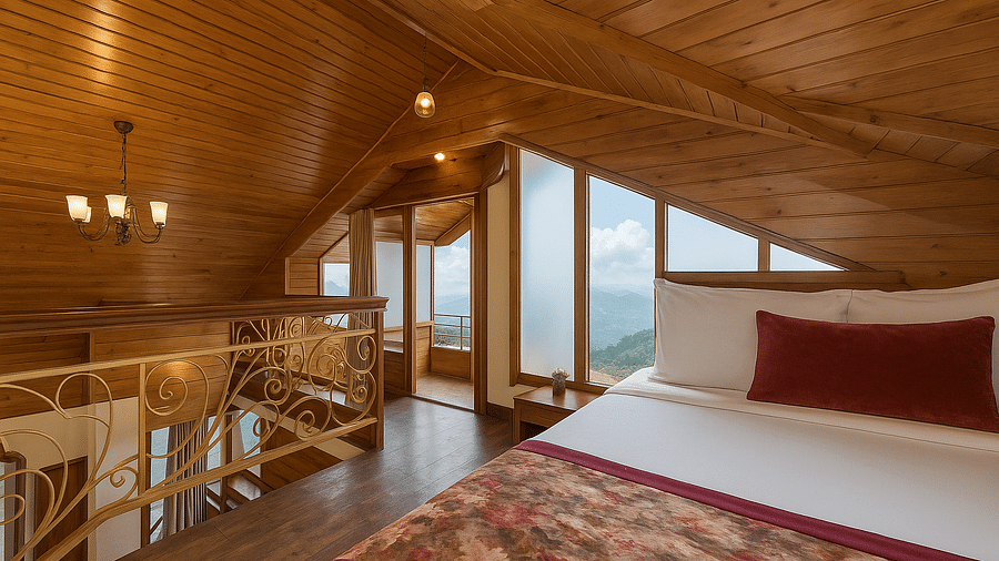 CHALET KANCHENJUNGA VIEW WITH FIREPLACE & BALCONY