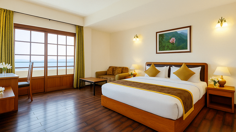 Family Suite with sofa cum bed with Balcony
