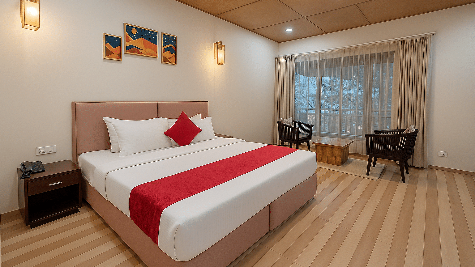 Deluxe room with pool view