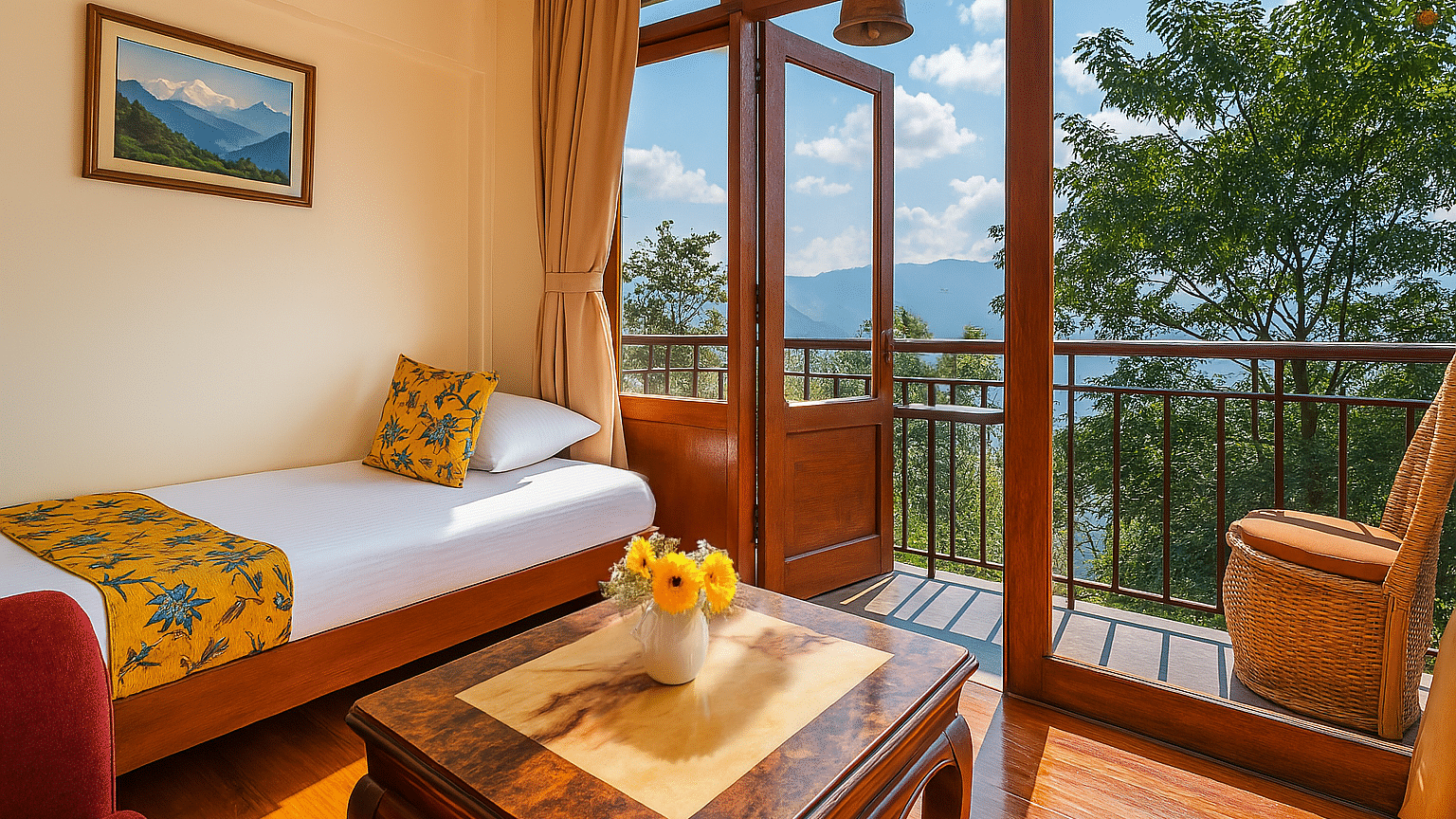 Chalet room with private balcony