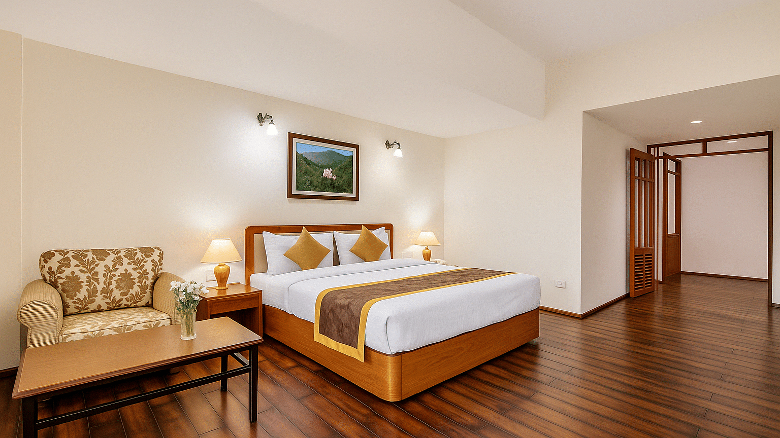 Family Suite with sofa cum bed with Balcony