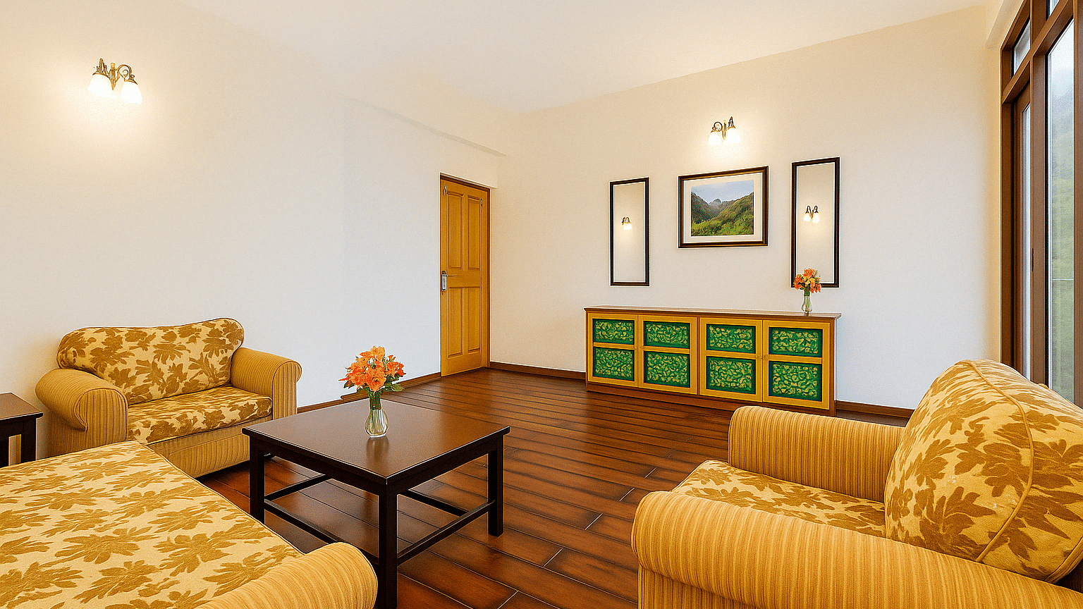 Family Suite with sofa cum bed with Balcony