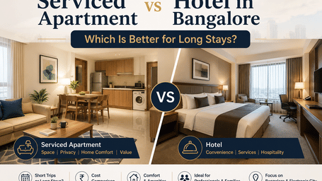 Serviced Apartment vs Hotel in Bangalore