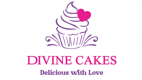 Divine Cakes logo more whitespace