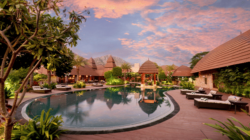 pool and gazebo at Ananta Pushkar  6