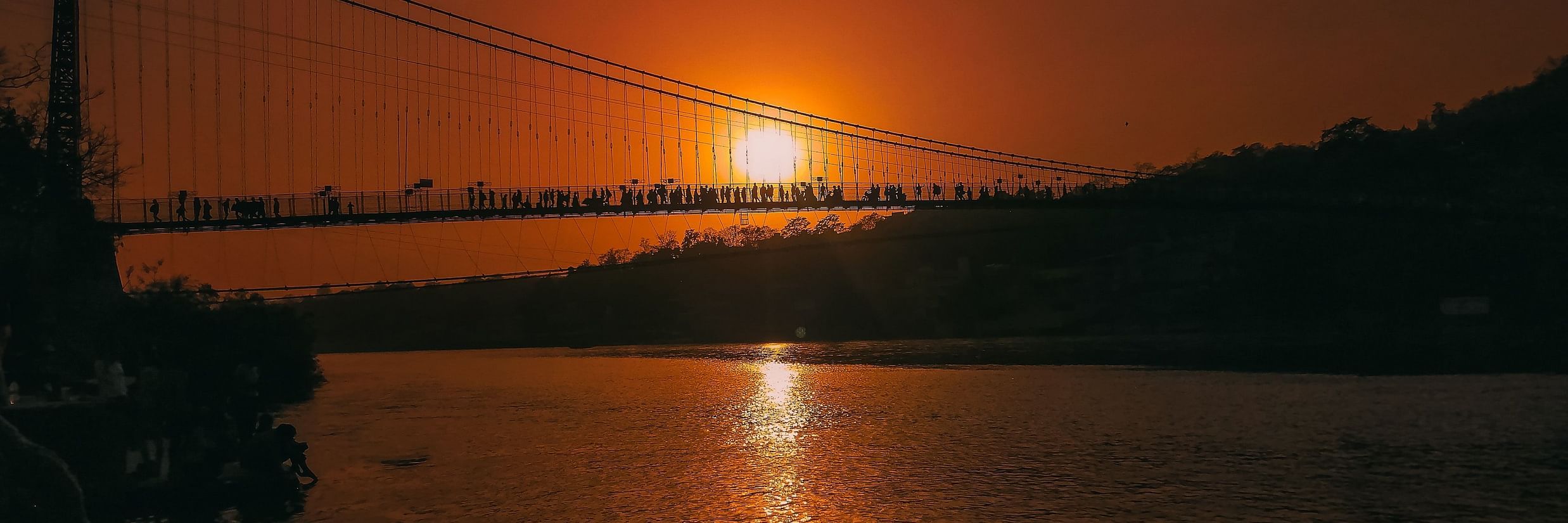 Sunset in Ram Jhula - Lamrin Boutique Cottages @ Lamrin Boutique Cottages, Rishikesh