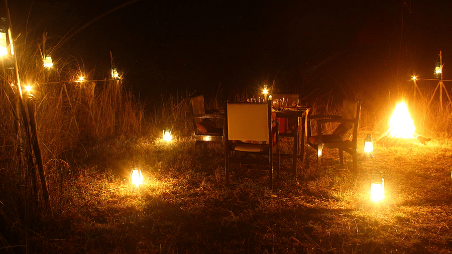 Bonfire at Infinity Resorts Bandhavgarh, Hotels in Madhya Pradesh