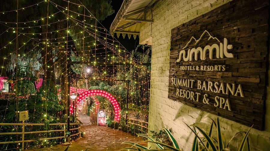 Wedding arrangement in the lawn at Summit Barsana Resort & Spa, Kalimpong