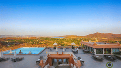 Infinity Swimming Pool Baradari Restaurant