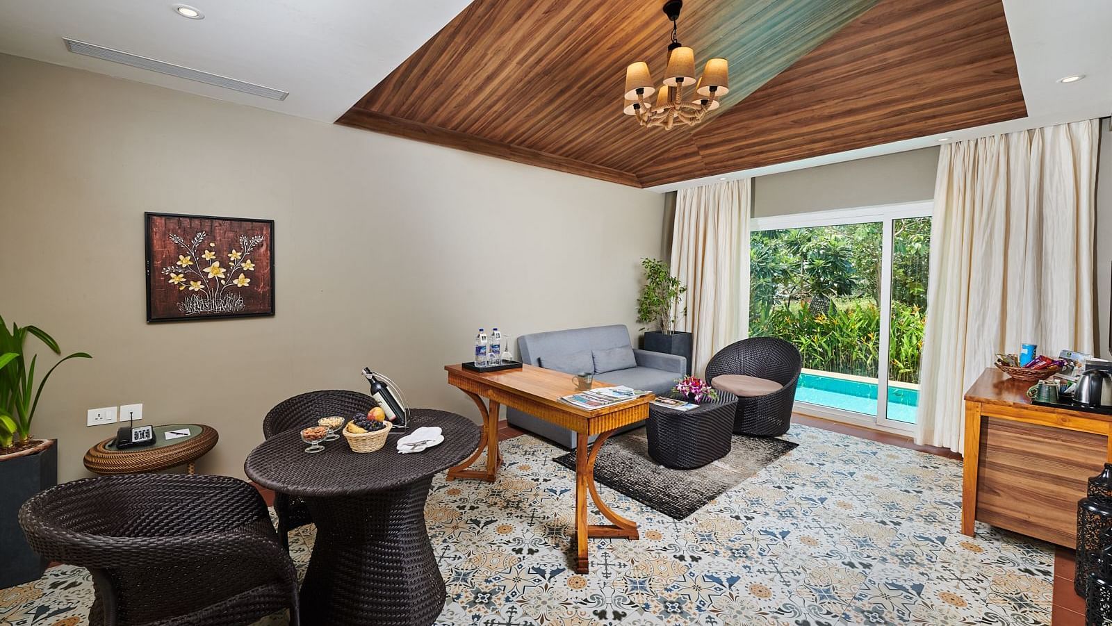 Millpond room image with cosy sitting area