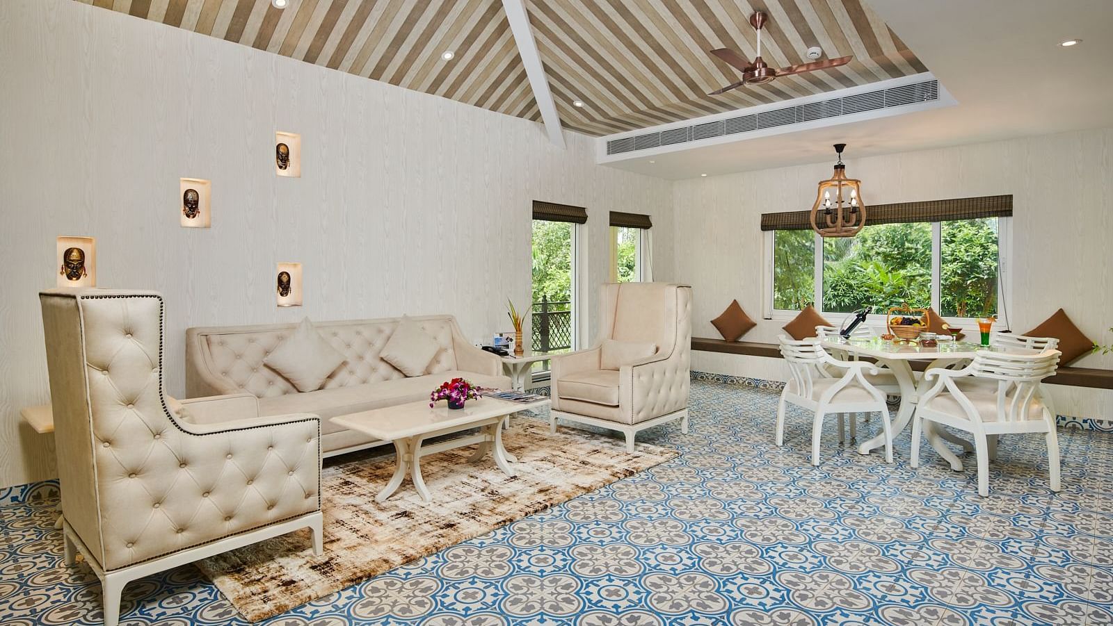 The Sanctuary room with cosy seating area