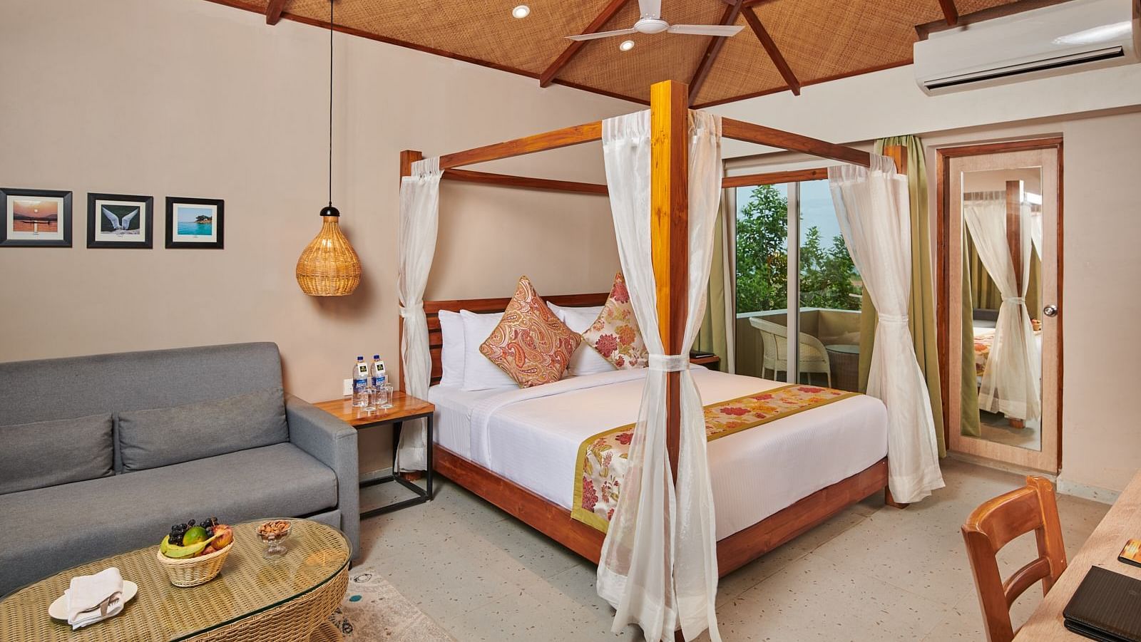 Wind Chimes room image with cosy bed and beautiful window
