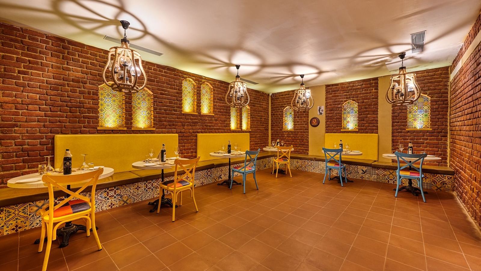 Interiors of The Harbour Bar at Swosti Chilika Resort 