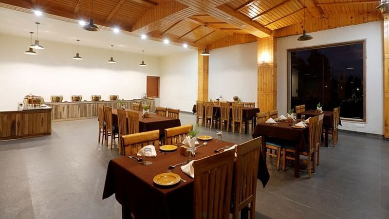 seating area at Oregano restaurant in Nainital