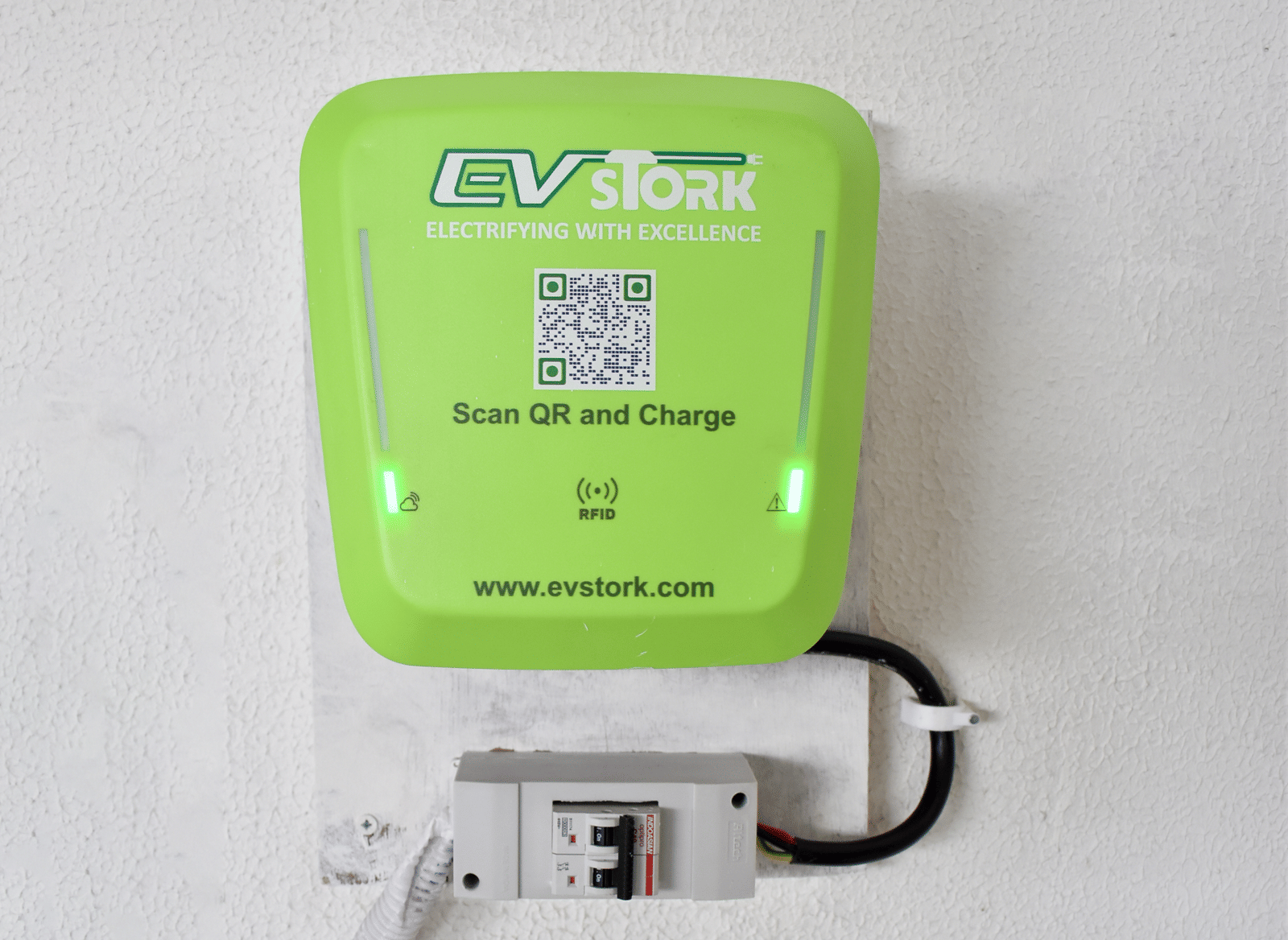 Electric vehicle (EV) 2-wheeler charging station at the hotel entrance of Urban Suites by BluSalzz Jaipur