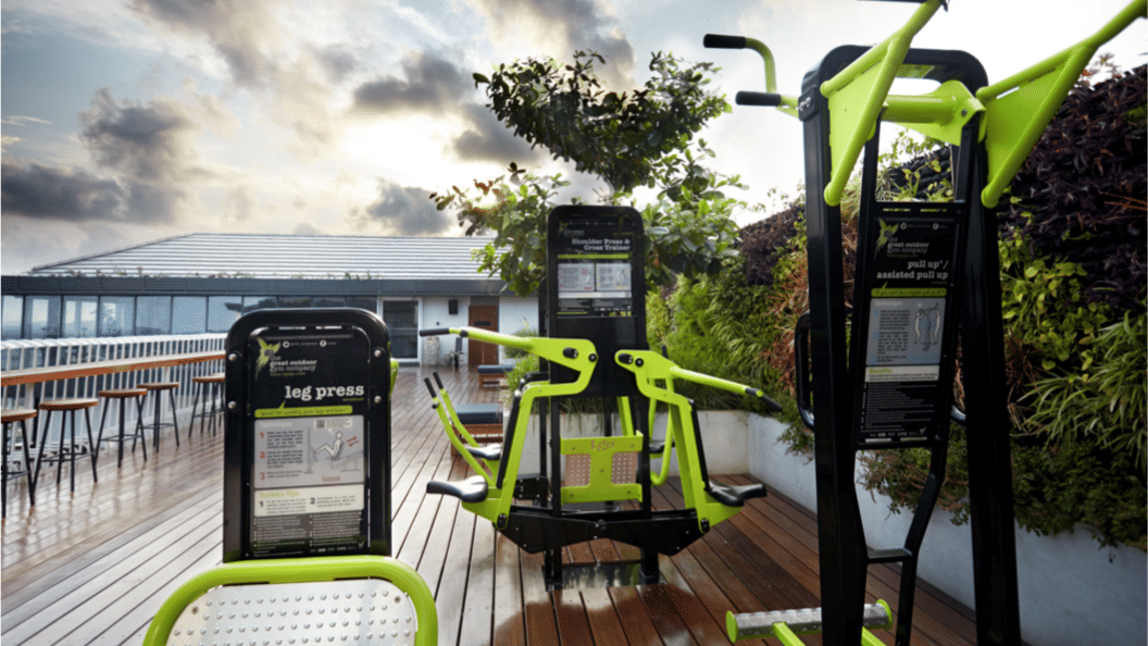 Gym equippments at Hablis Hotel, Chennai