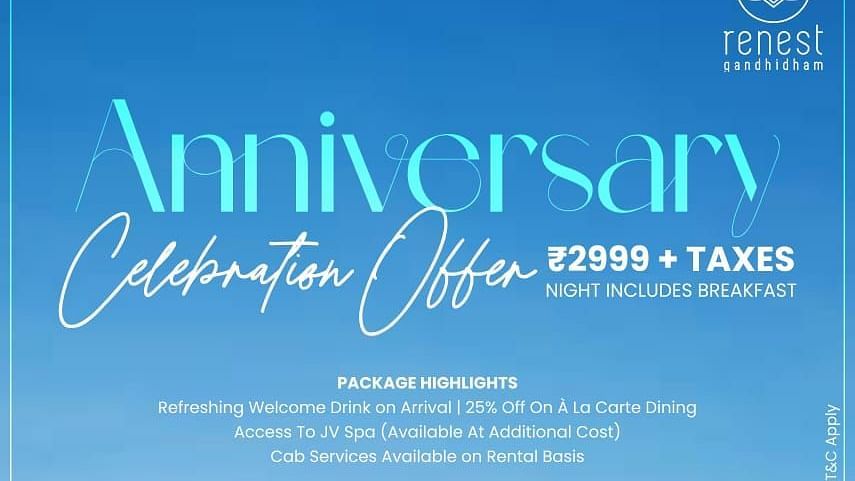 Anniversary Celebration Offer at Renest Gandhidham.