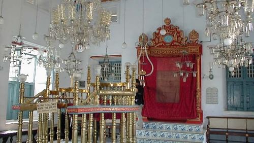 The Paradesi Synagogue in Kochi where jewish people pray