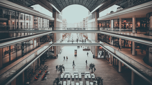 Lobby of a Shopping Mall