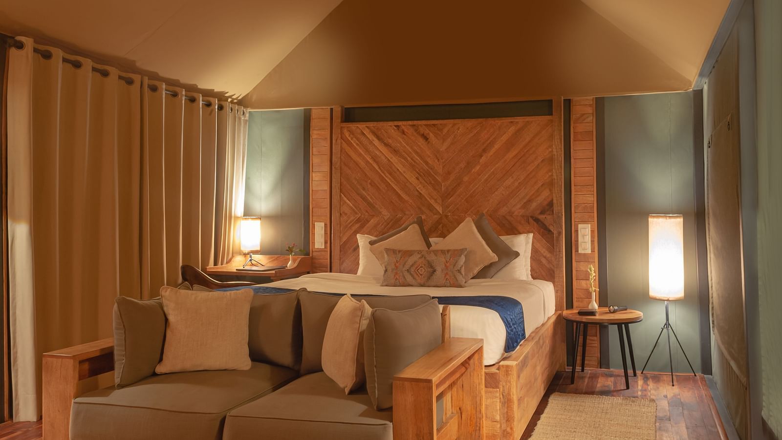Interiors of the tents at our lodge - Trees N Tigers, Sariska