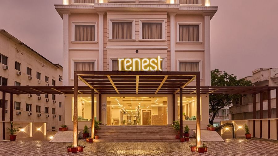 Renest Haridwar exterior view at night