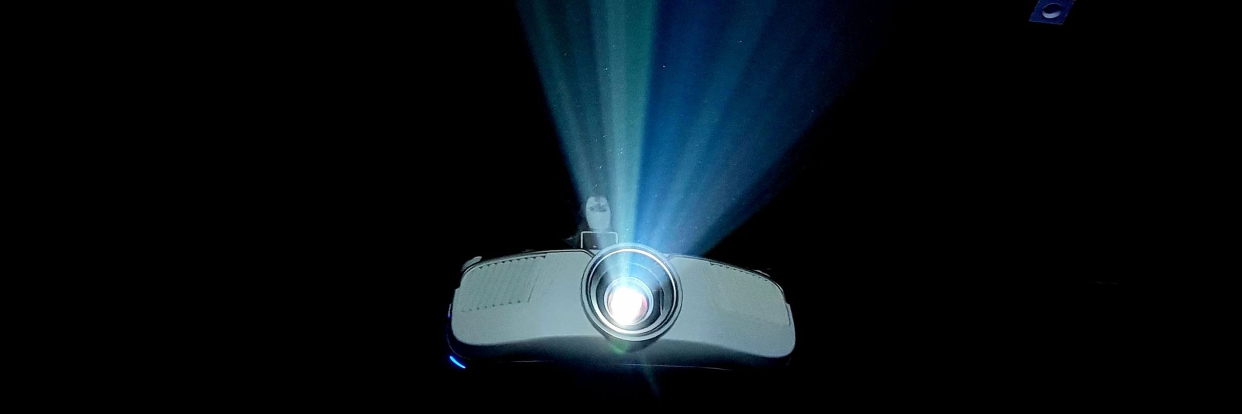 The projector at the meeting room in mandrem 