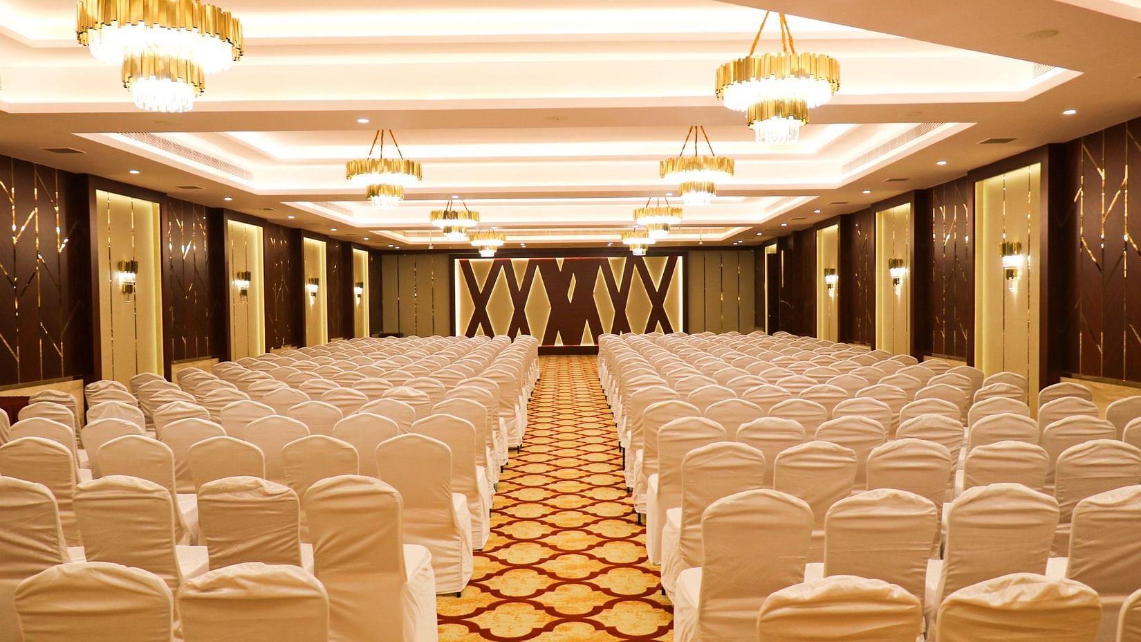 theatre style banquet hall closer view with interior 1decor