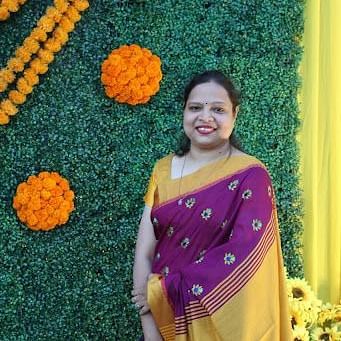 Portrait of a woman in a saree - Barnali Biswas