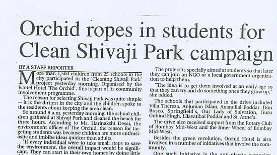 Newspaper clip about Orchid