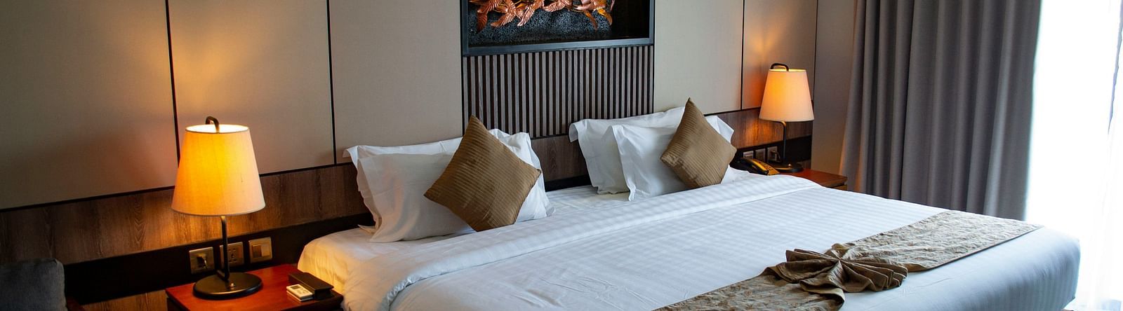image of a bedroom with a huge bed