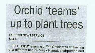 newspaper clip about the Orchid Team