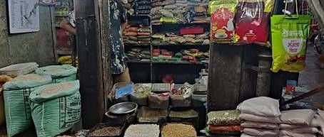 A small shop selling grocery items