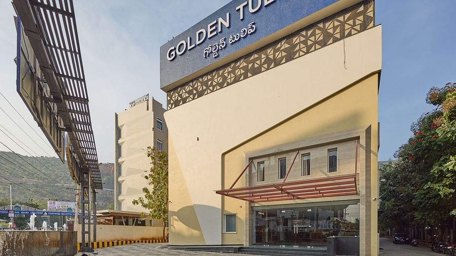 the exterior facade of the hotel in daytime -  Golden Tulip, Tirupati