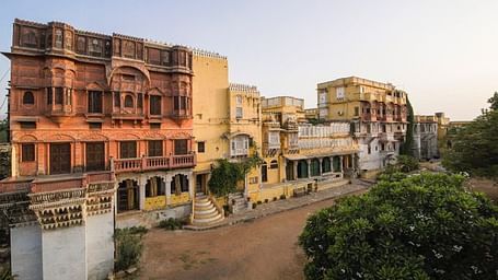 A facade image of Ghanerao Royal Castle