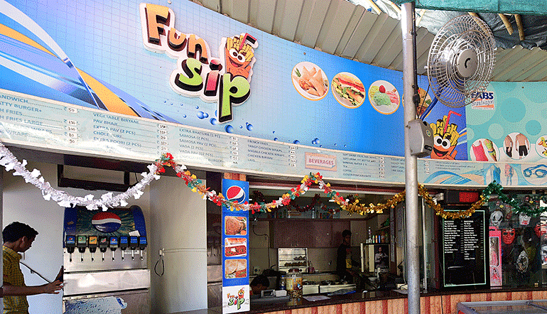 Water Kingdom - the Fun Ship stall at our water park