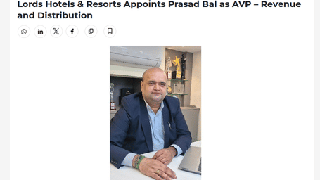 Screenshot of media promotion for Lords Hotels & Resorts.