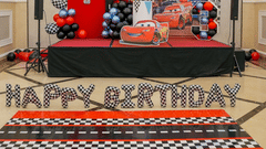 WhatsAppBirthday celebration setup with balloons and decor at La Maison Hotel, Doha. Image 2025-12-10 at 15.43.18