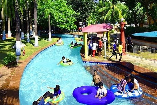 Water Kingdom - view of the LAZY RIVER at our water park