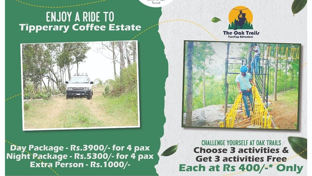 Creative for Activities Offer at Grand Palace, Yercaud