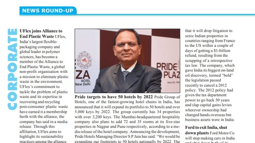 Pride Hotels India Business Journal October 2021 Page No.10