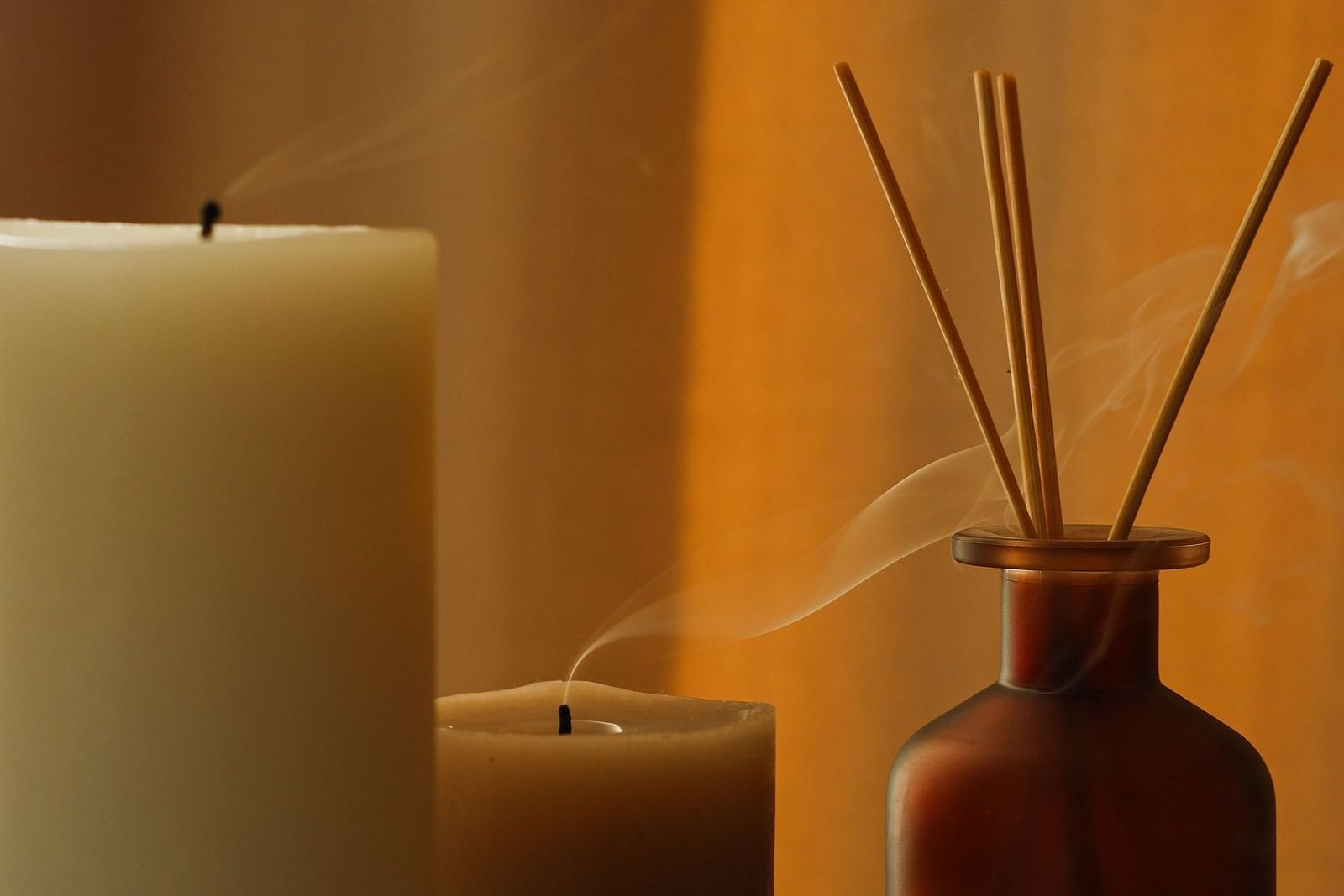 Equipment for aroma therapy including candles incense sticks etc