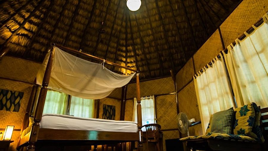 interior view of one of the AC Nicobari Cottages at Barefoot at Havelock