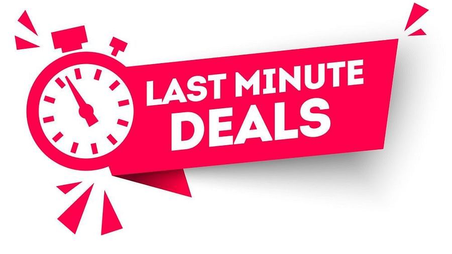A banner of our last minute deals offer